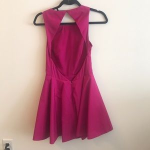 bright pink party dress